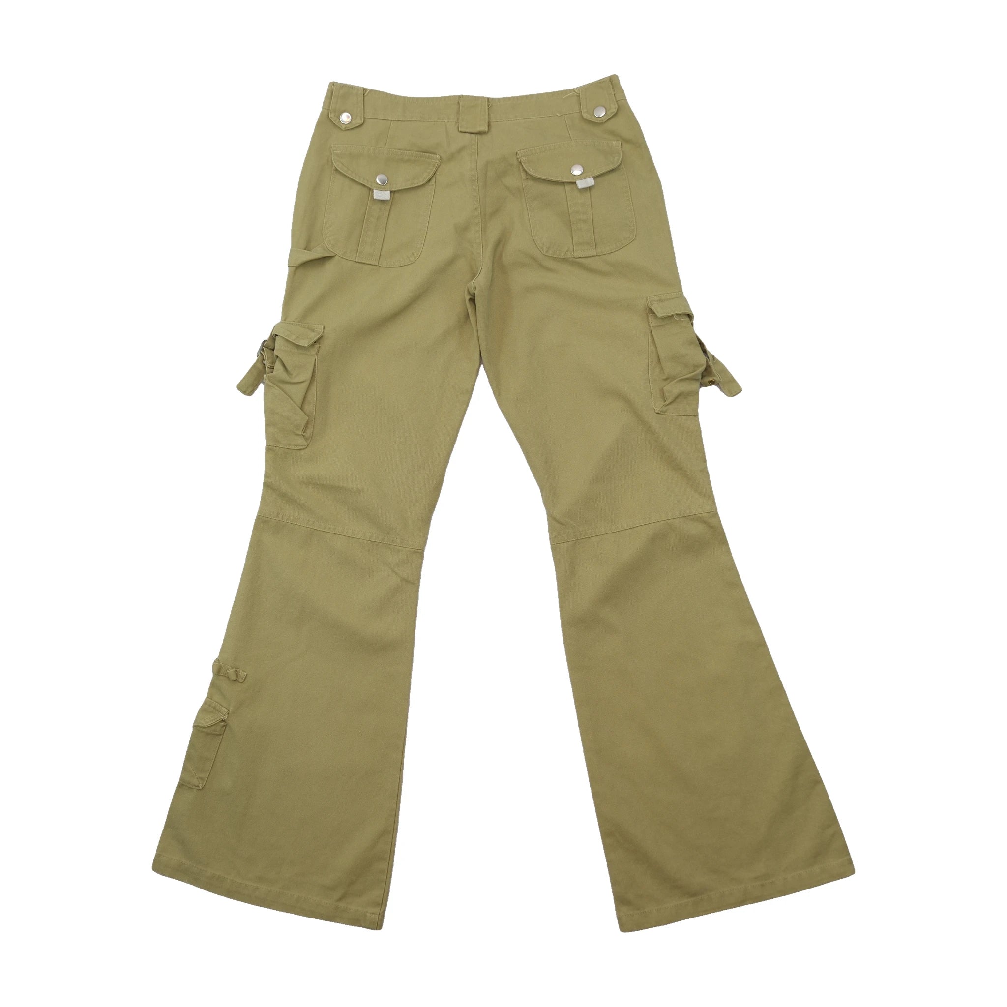 Cotton Utility Cargo Bootcut Chinos