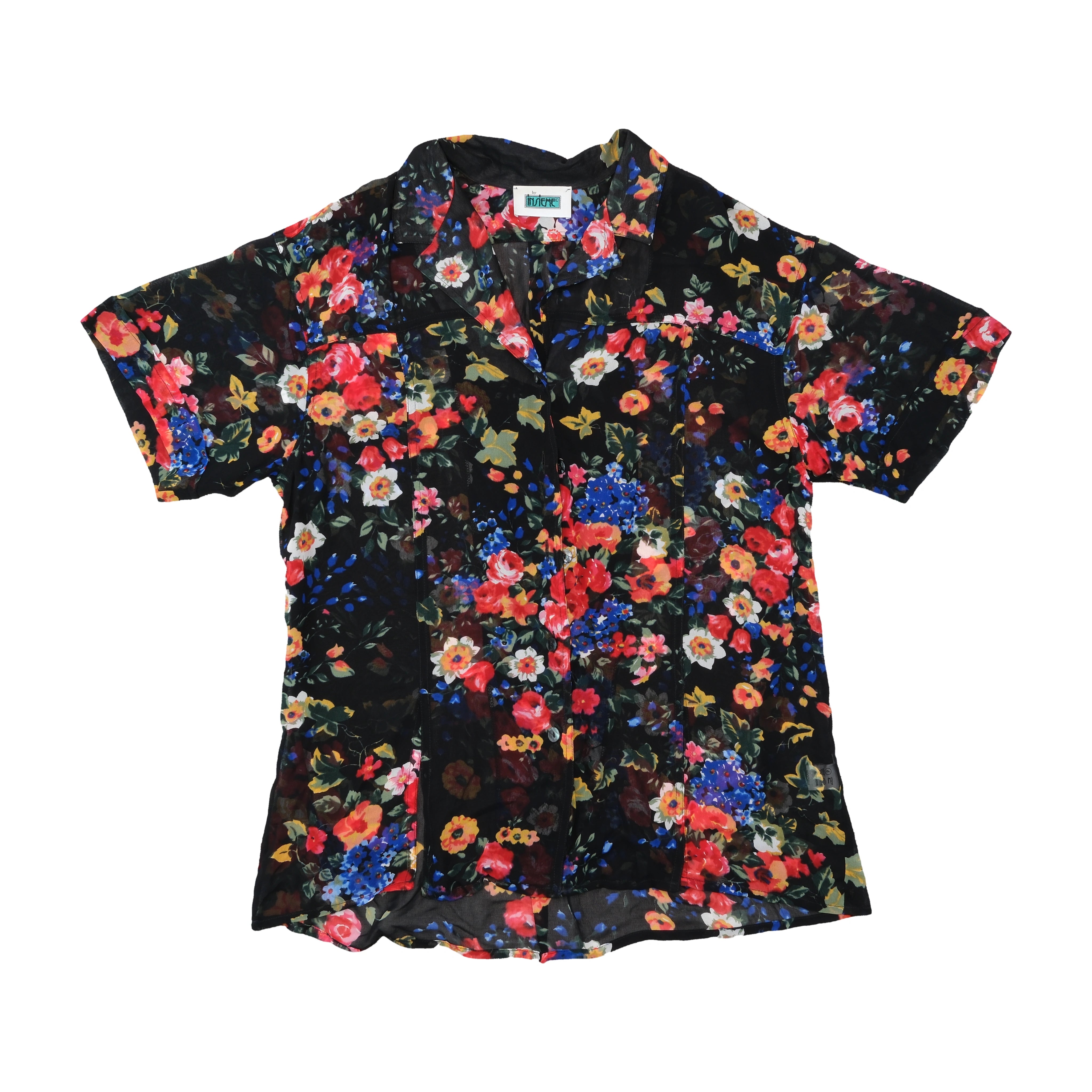 Insieme Floral Print Button Up Shirt