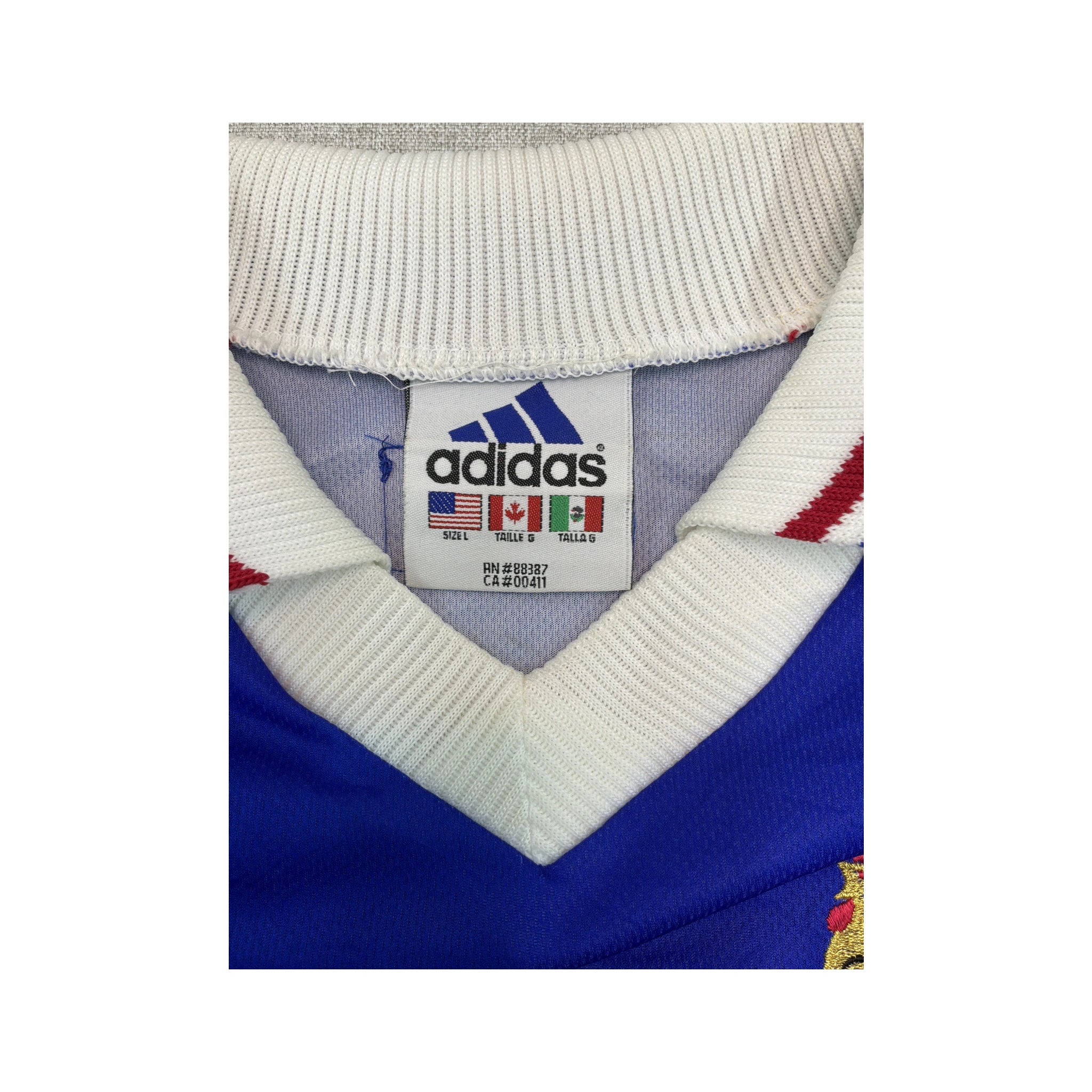 adidas France FFF Vintage Soccer Jersey T-shirt