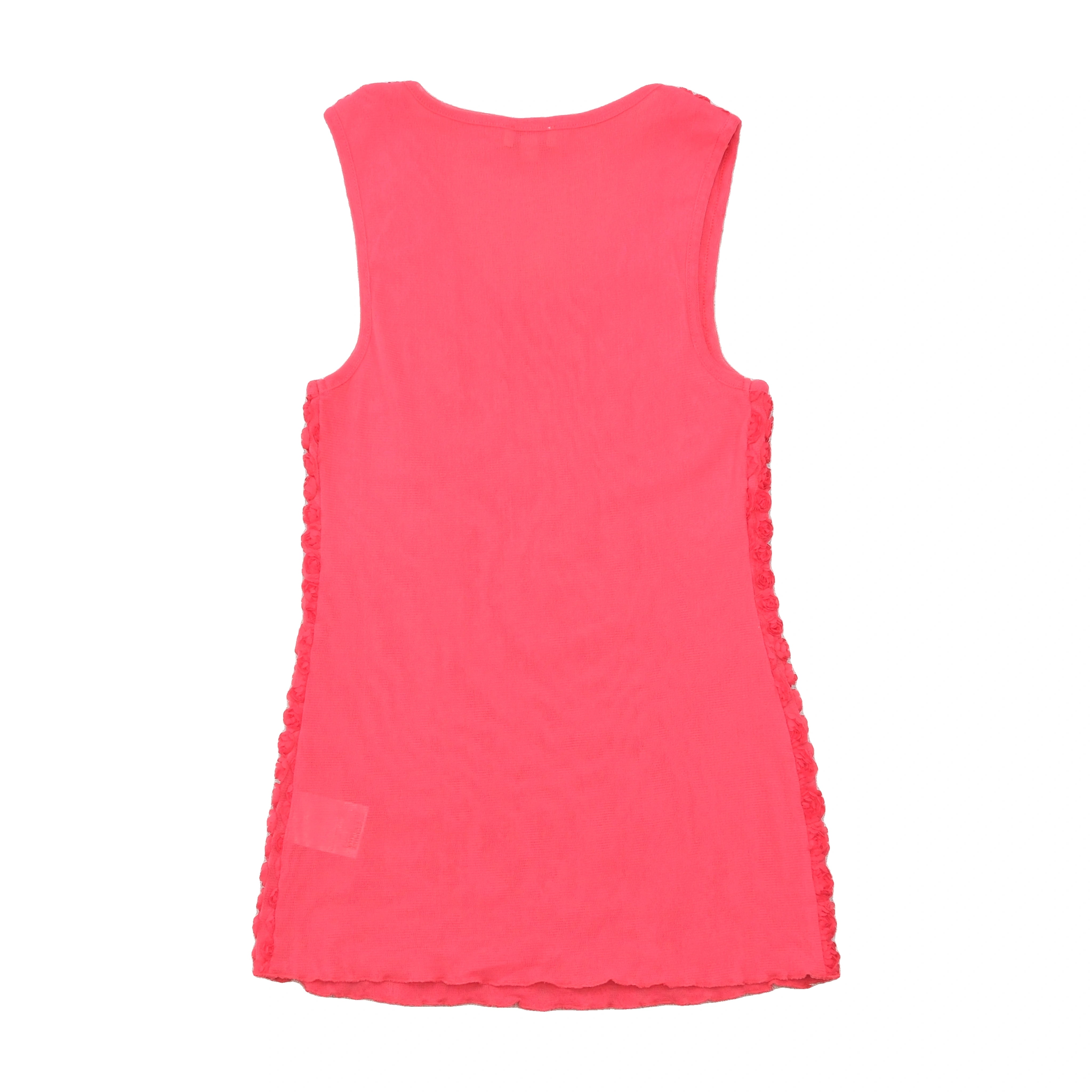 Select Womann Rosette Mesh Tank Top
