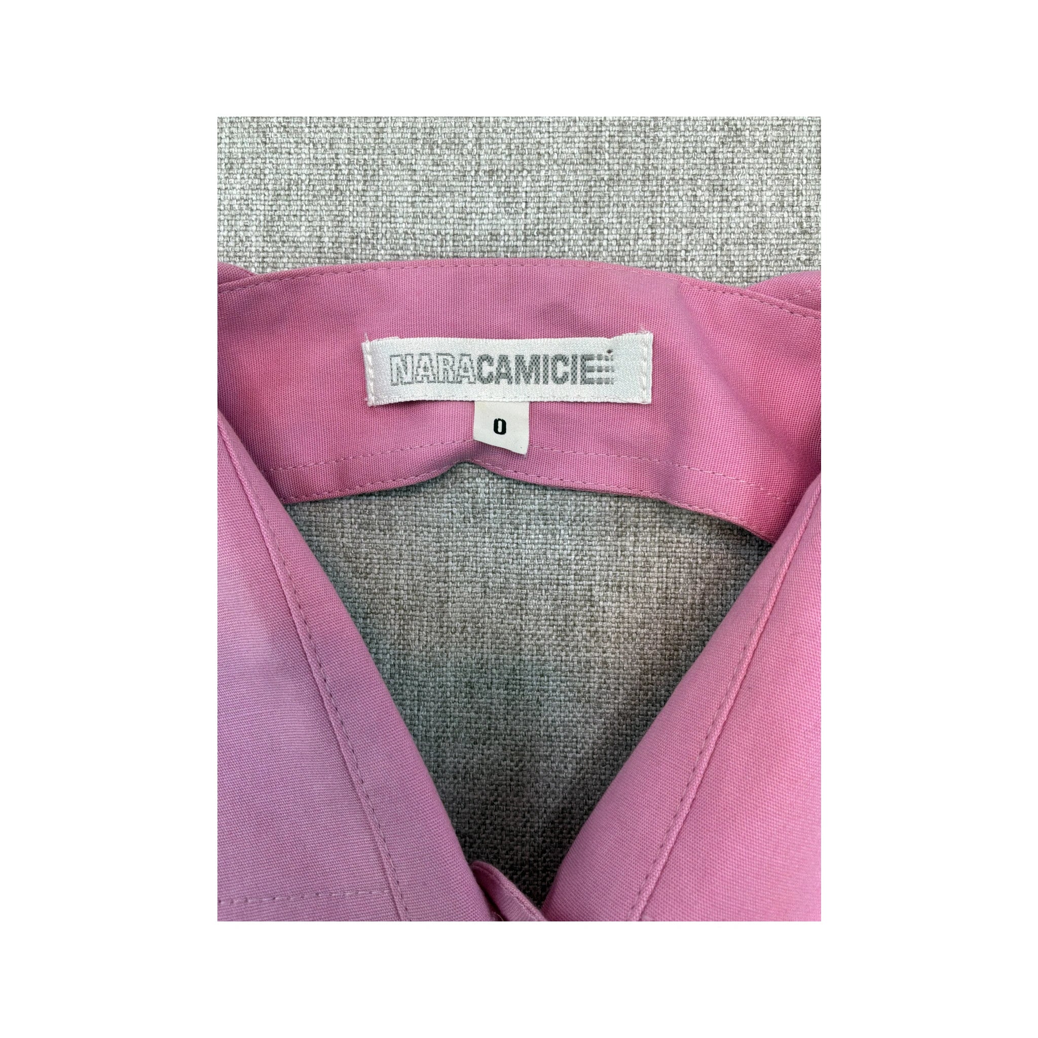Blusa Nara Camicie em algodão sem mangas com Folhos à Frente