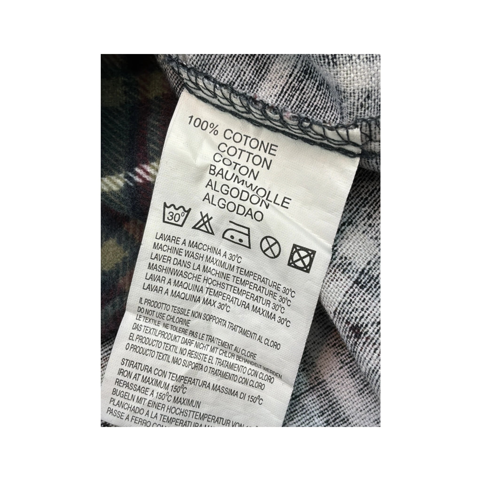 Camisa Bakker & Co. Vintage em algodão em xadrez