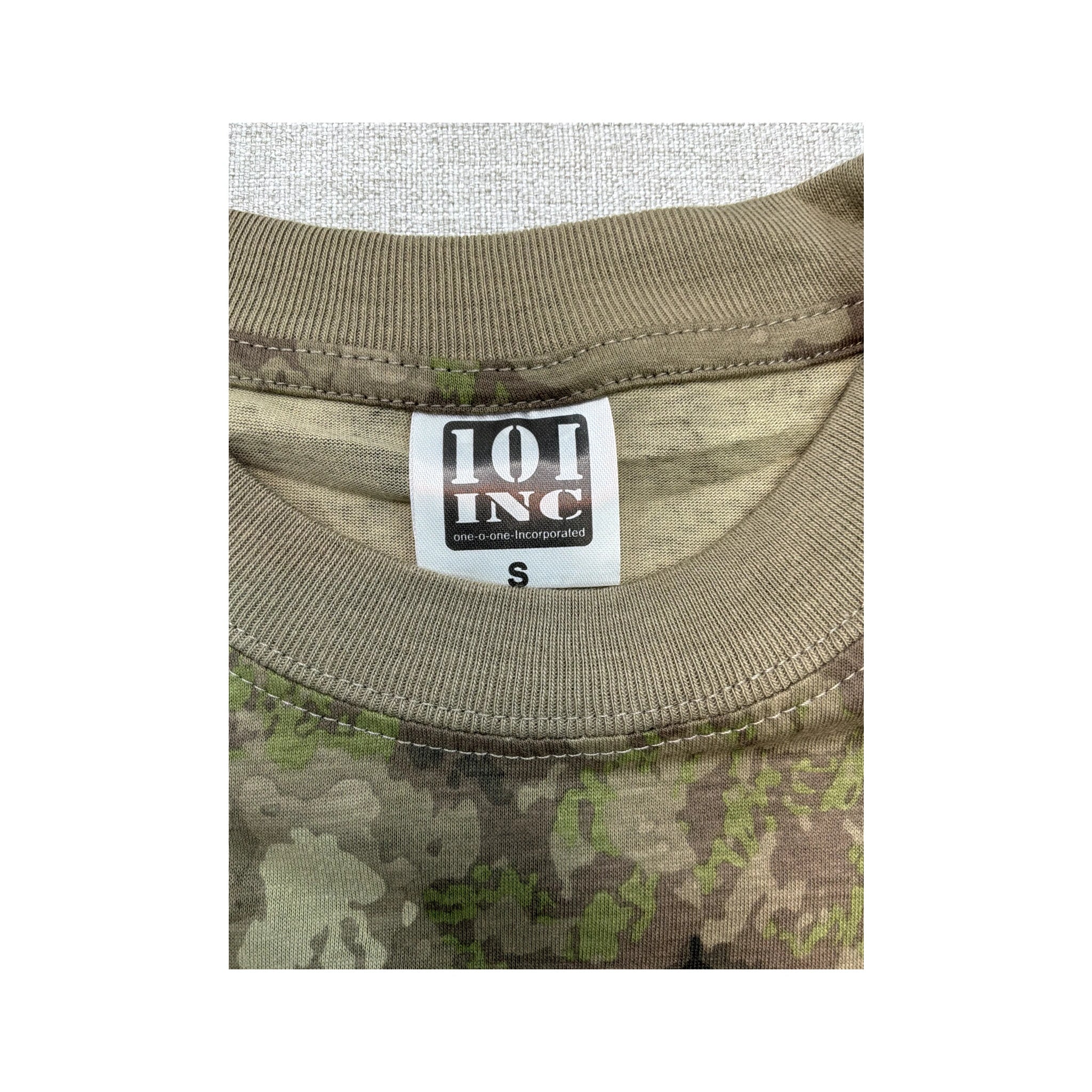 101 INC Allover Camouflage Cotton Shirt