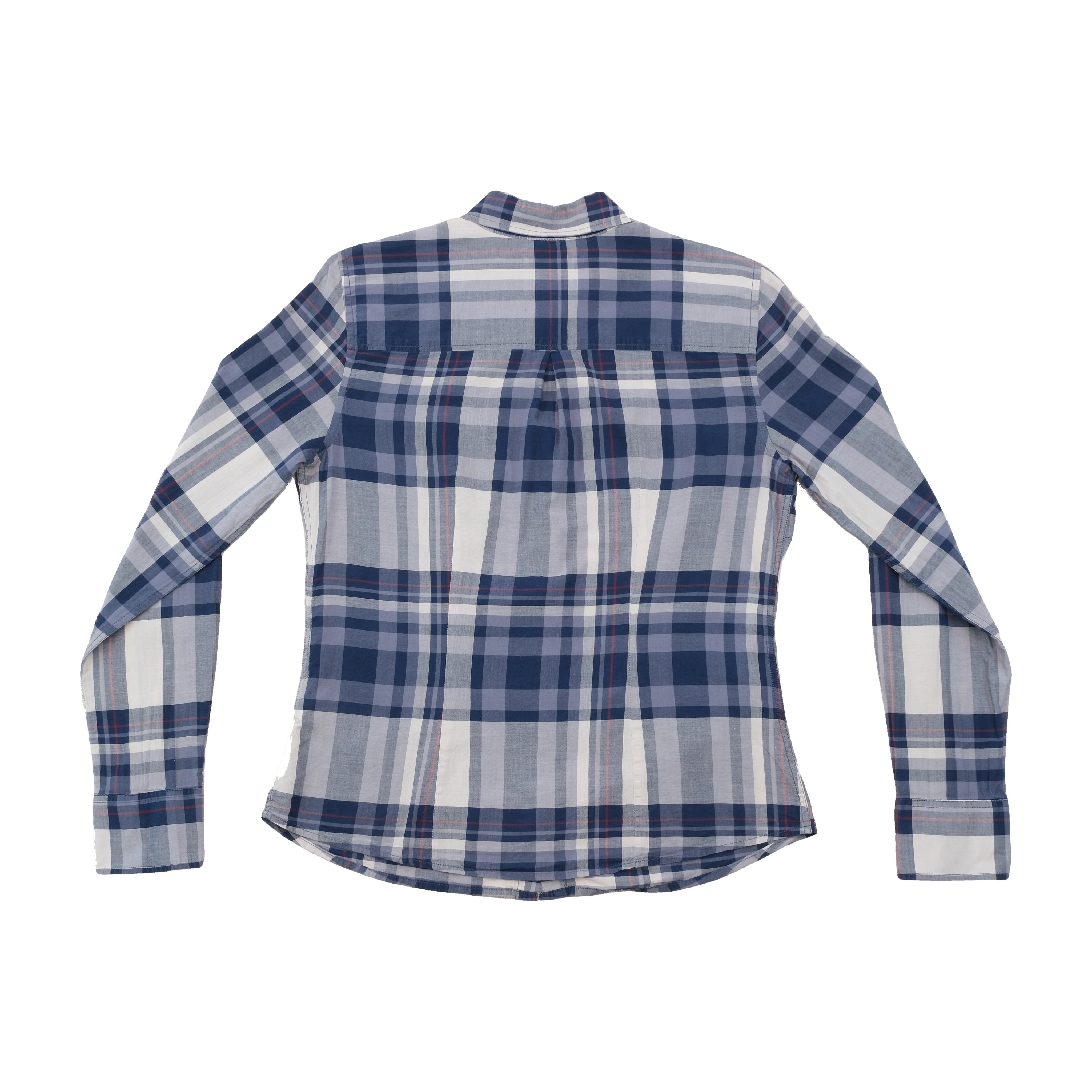 Mustang Plaid Cotton Button Up Shirt
