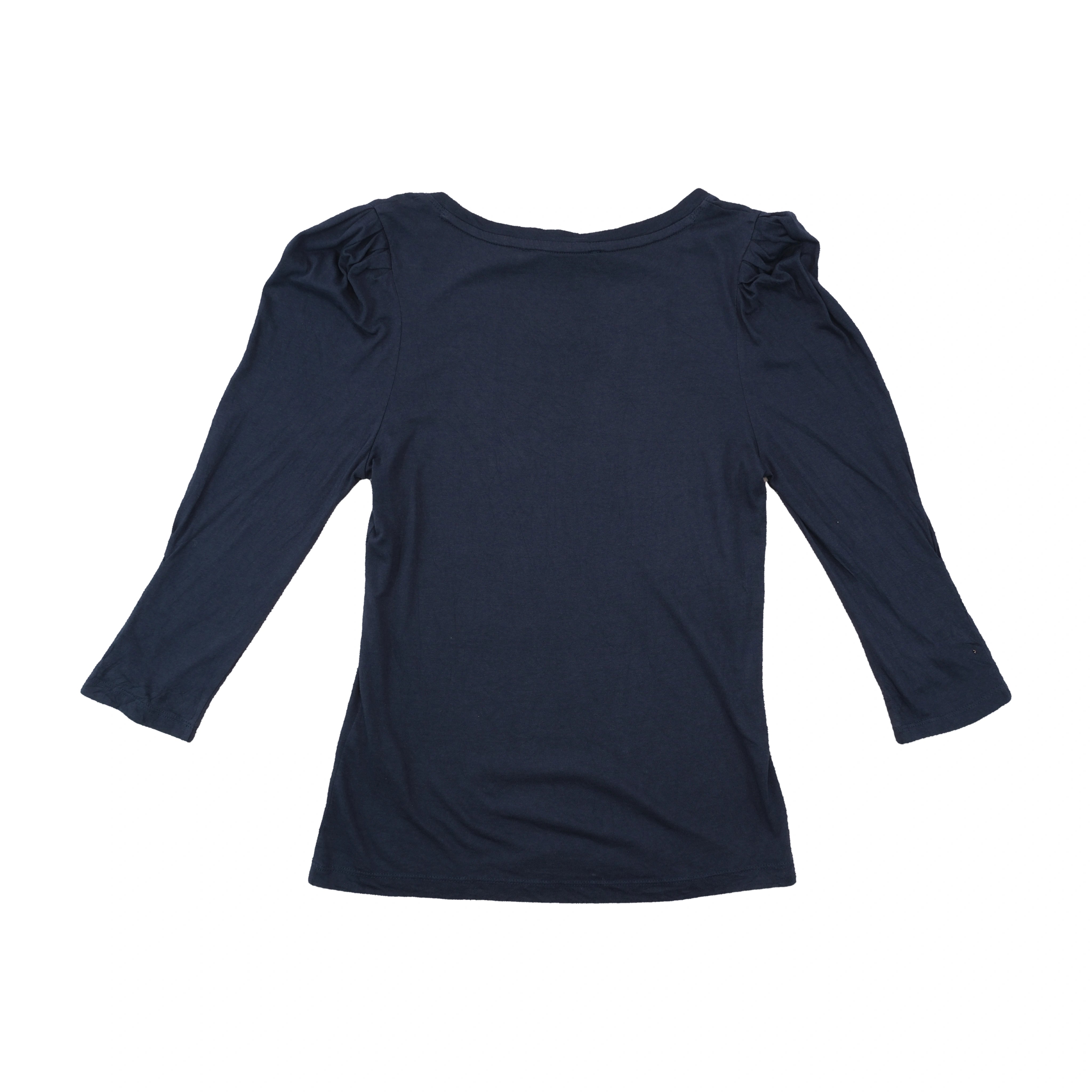 Tommy Hilfiger Puff Shoulder Scoop Neck Shirt