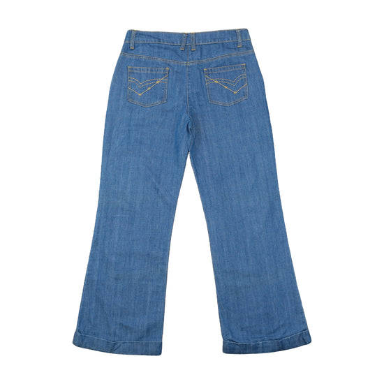 George G21 Wide-Leg Flare Jeans Medium Wash Blue