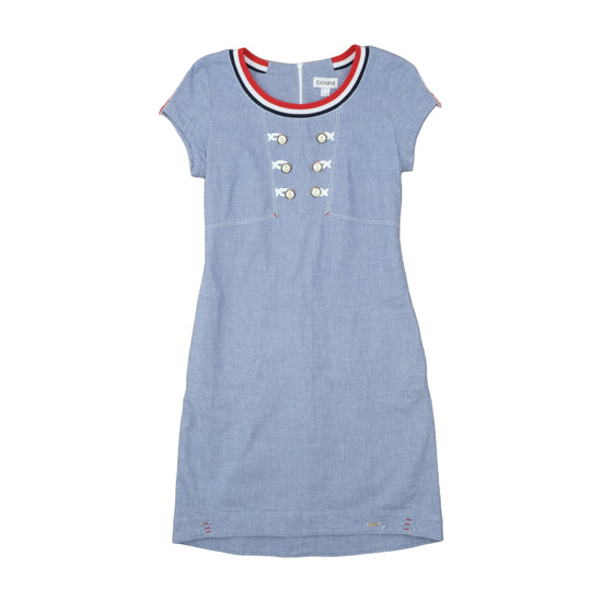 Danini Nautical Chambray Dress Light Blue M