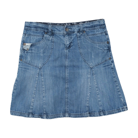 Yessica Y2K A-Line Denim Skirt Medium Stonewash Blue 2XL