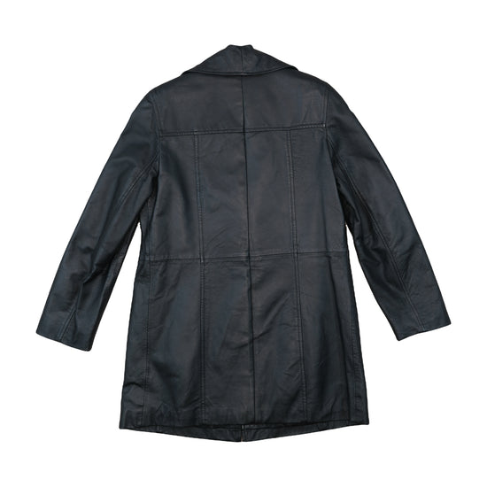 Angel Leather Jacket Rabbit Fur Black S
