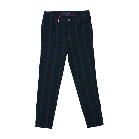 Tommy Hilfiger Slim Tartan Trousers Green S