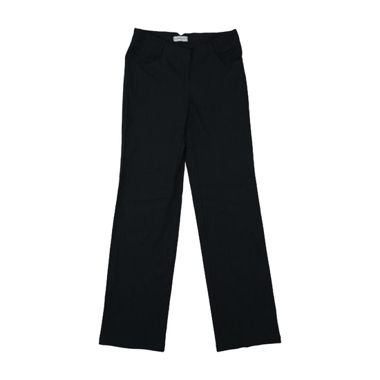 Clockhouse Pinstripe Trousers Black Silver XS