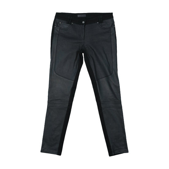 Belstaff Wax Panel Slim Trousers Black L