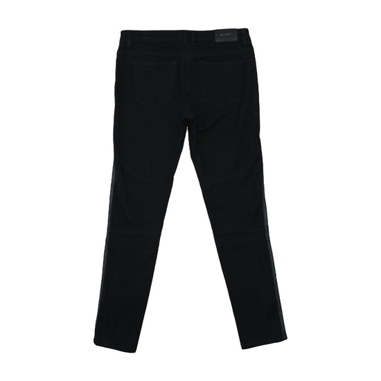 Belstaff Wax Panel Slim Trousers Black L