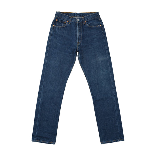 Levi's 501 Straight Jeans Mid Indigo Stonewash Blue XXS