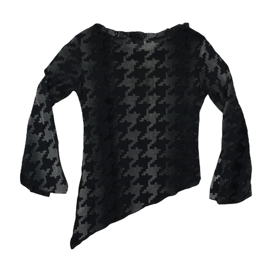 Tendance Paris Houndstooth Knit Sweater Black