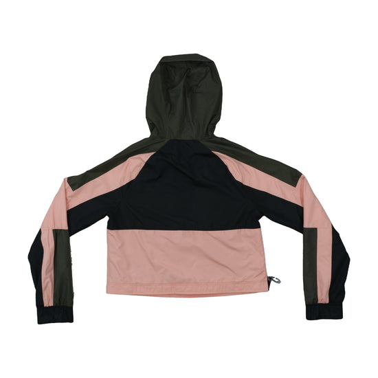Hollister Cropped Windbreaker Colour-Block Pink