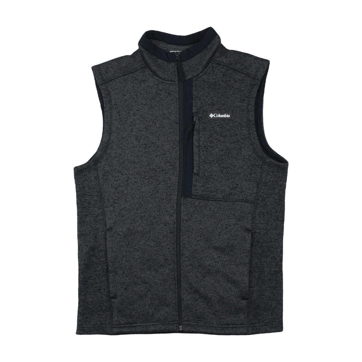 Columbia Fleece Vest Heather Charcoal Gray S