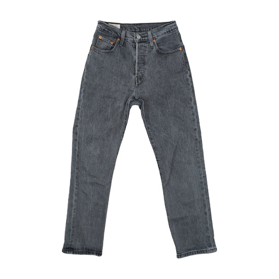 Levi's 501 Straight Jeans Washed Charcoal Grey XXS