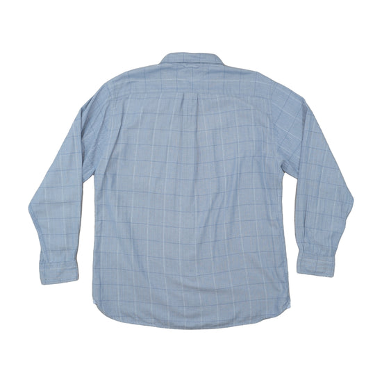Tommy Hilfiger Button Up Shirt Light Blue Herringbone L