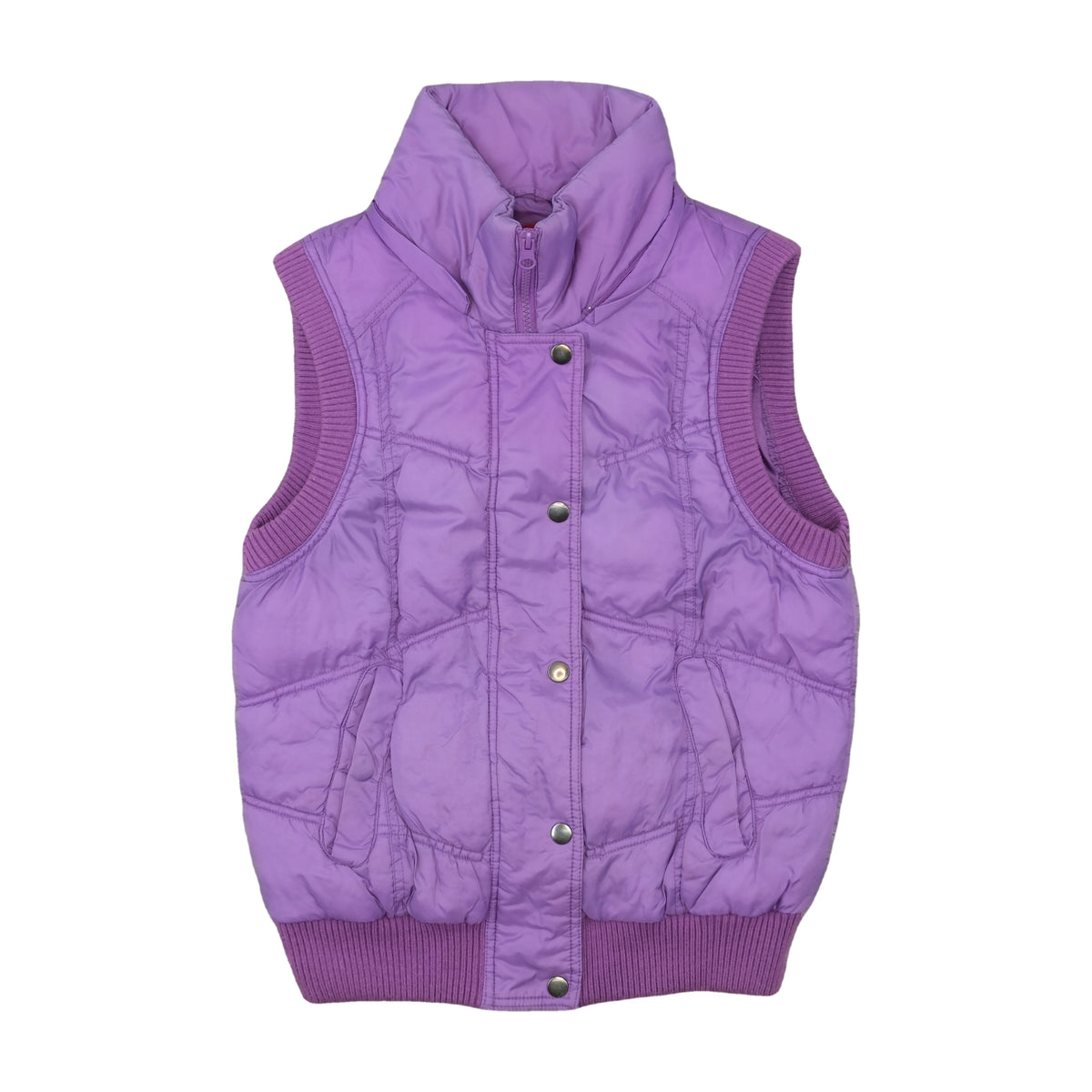 Vero Moda Denim Puffer Vest Bright Violet Purple M