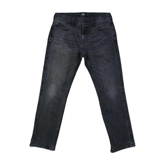 Hollister Epic Flex Slim Straight Jeans Dark Charcoal Gray