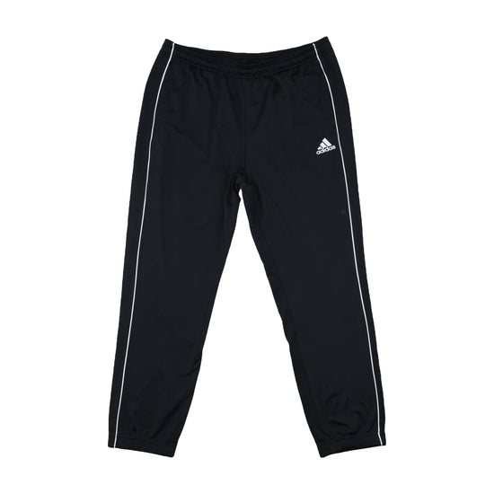 Adidas Track Pants White Side Piping Black L