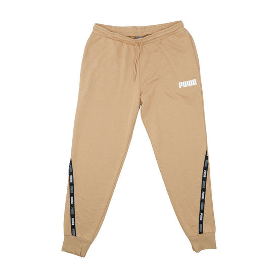 Puma Track Pants Sand Beige Logo Tape M