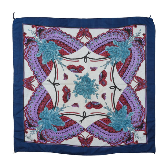 Vintage Navy Scarf 1970s–1980s One Size