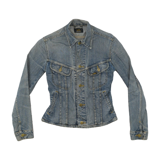 Lee Premium Quality Denim Jacket Acid Wash Blue S