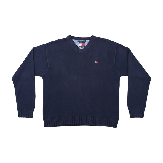Tommy Hilfiger Cotton Knit Sweater Navy XL