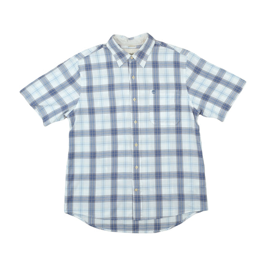 Timberland Relaxed Fit Plaid Shirt Blue M