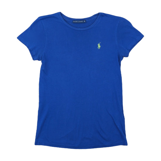 Ralph Lauren Fitted Crew-Neck T-Shirt Royal Blue XS