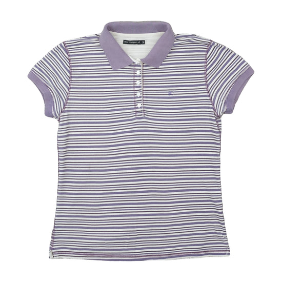Best Company Polo Shirt Lilac Stripe Purple M
