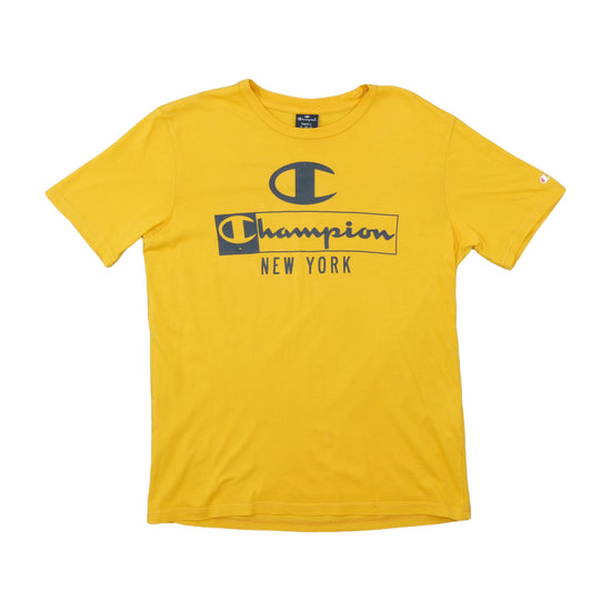 Champion New York Graphic T-Shirt Mustard Yellow S