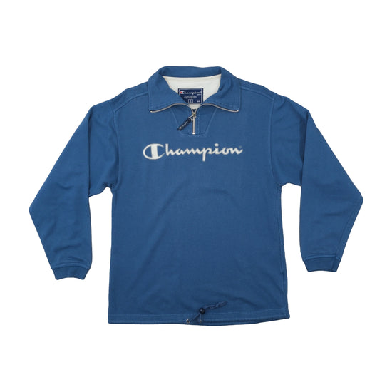 Champion Quarter-Zip Sweater Steel Blue S