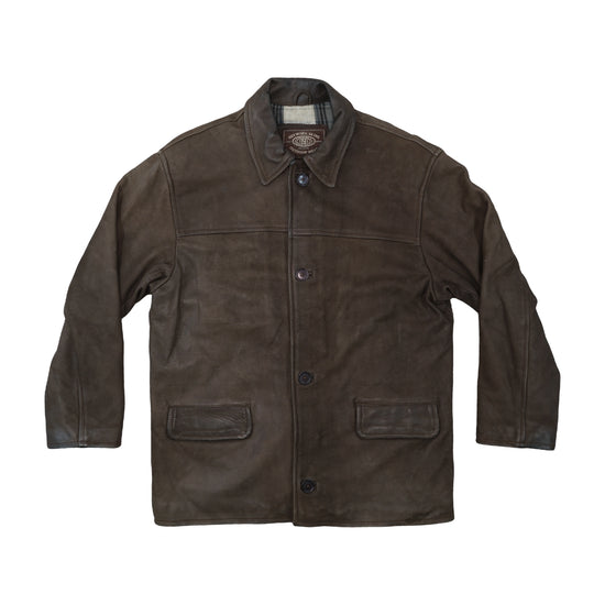 Network Skins Outdoor Wear Leather Jacket Brown M