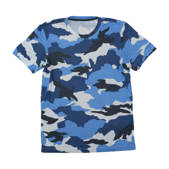 Adidas Climalite T-Shirt Blue Camo S