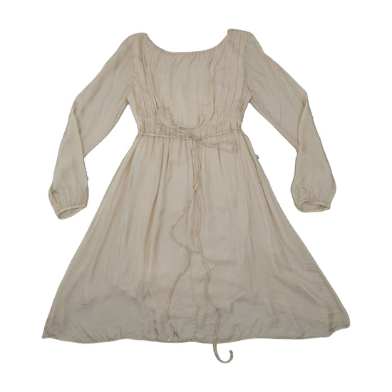 Clothing Company of America Silk Dress Boho Cream Beige