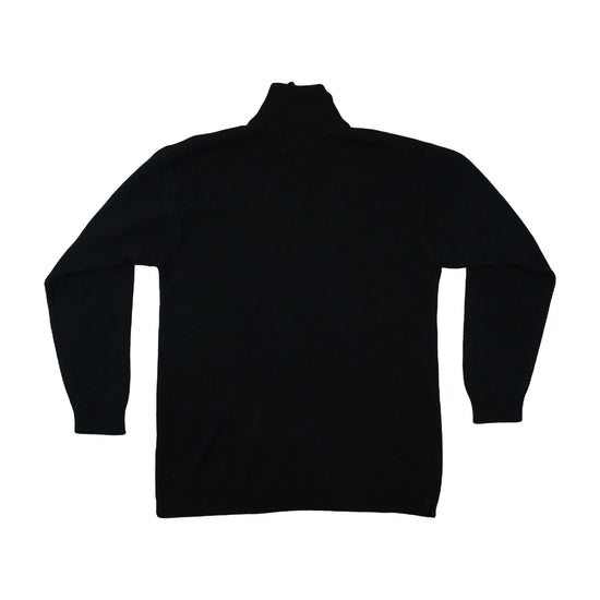 Robe di Kappa Quarter-Zip Lambswool Sweater Black L