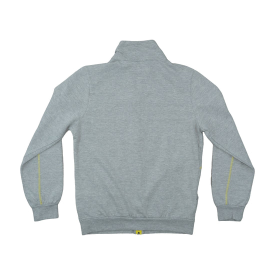 Kappa Track Jacket Heather Grey Yellow Zip M