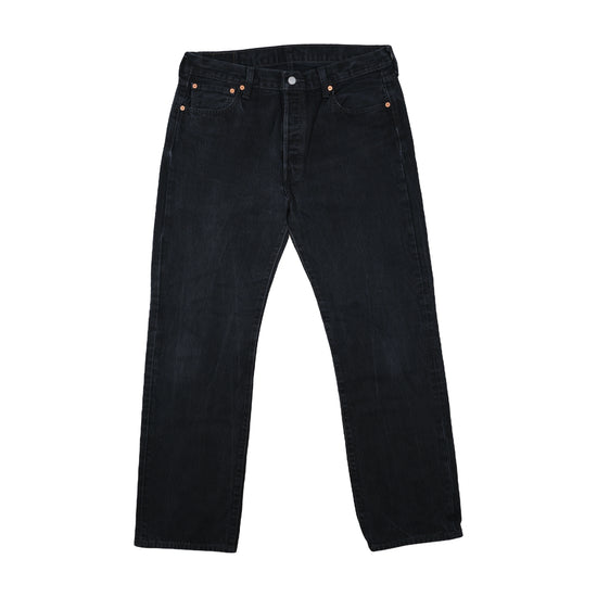 Levi's 501 Straight Jeans Faded Washed Black XL