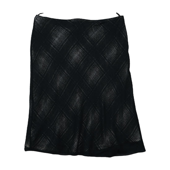 Marella Midi Skirt Argyle Jacquard Black XL