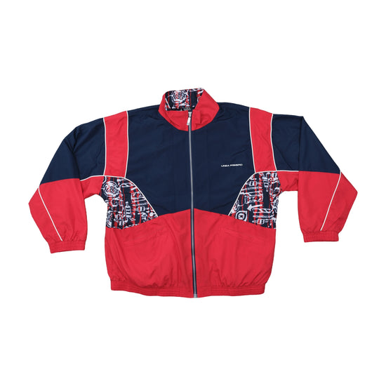 Linea Primero Colourblock Track Jacket Red Navy XL