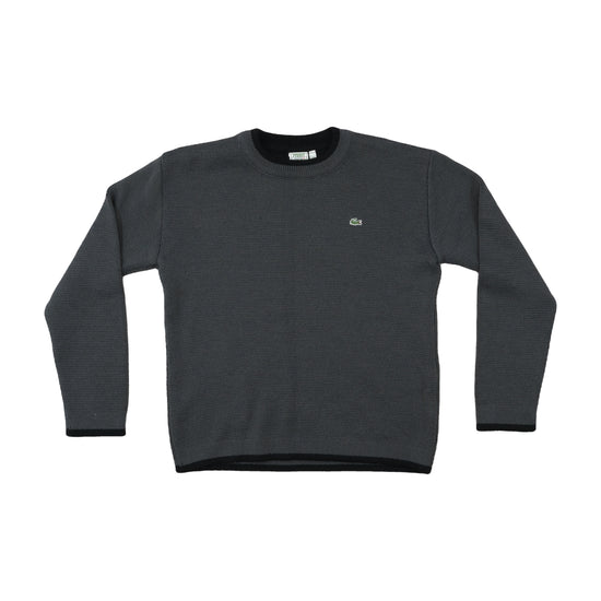Lacoste Vintage Crewneck Sweater Charcoal Gray XS