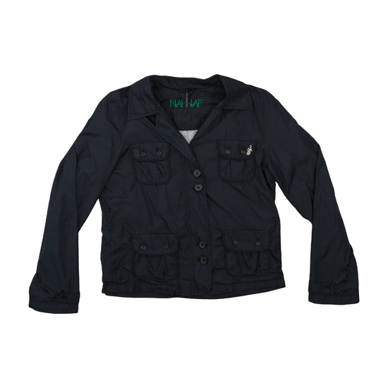 Naf Naf Cropped Utility Jacket Black M