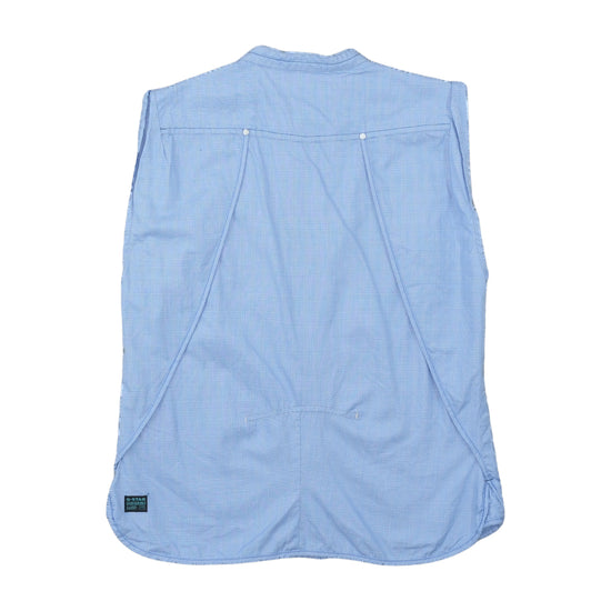 G-Star Women Sleeveless Shirt Glen Plaid Blue S