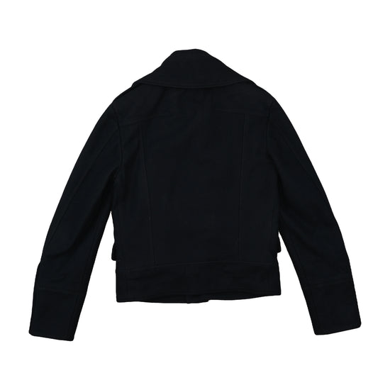 Patrizia Pepe Firenze Double-Breasted Wool Jacket Black