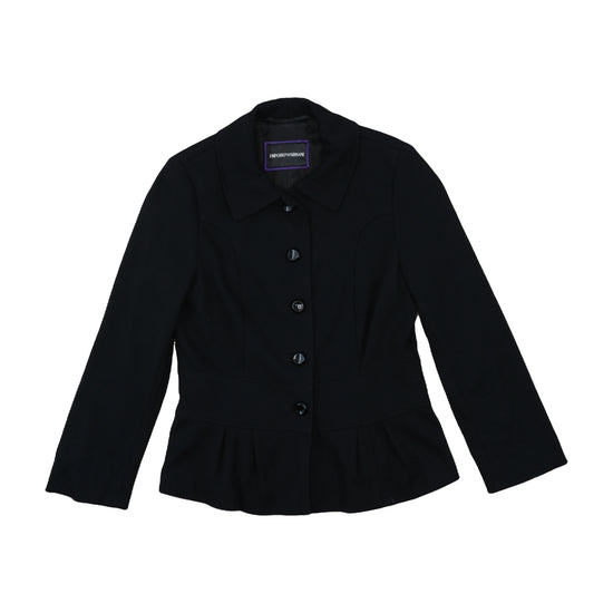Emporio Armani Peplum Blazer Black