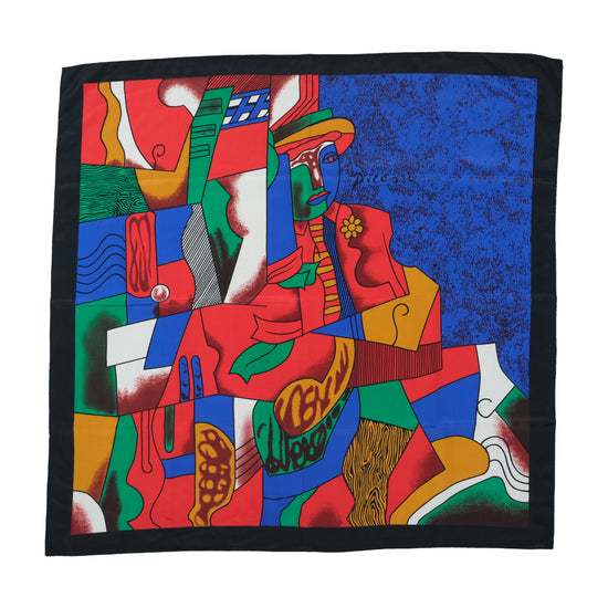 Vintage Multicolor Scarf 1970s–1990s One Size