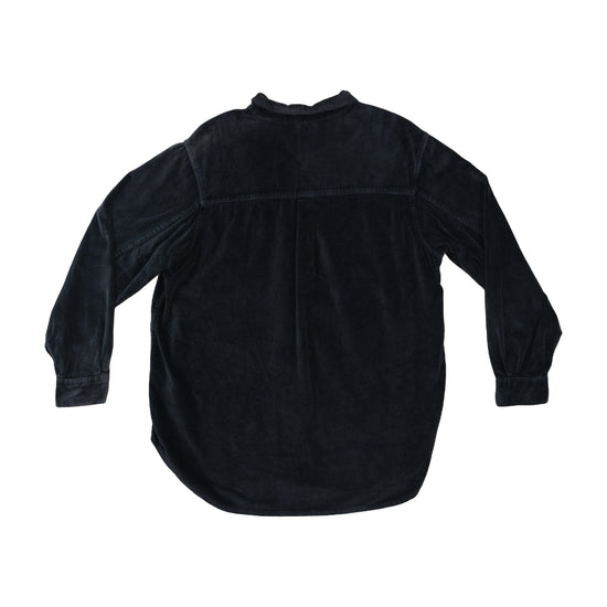 Zara Relaxed Fit Corduroy Shirt Washed Black M